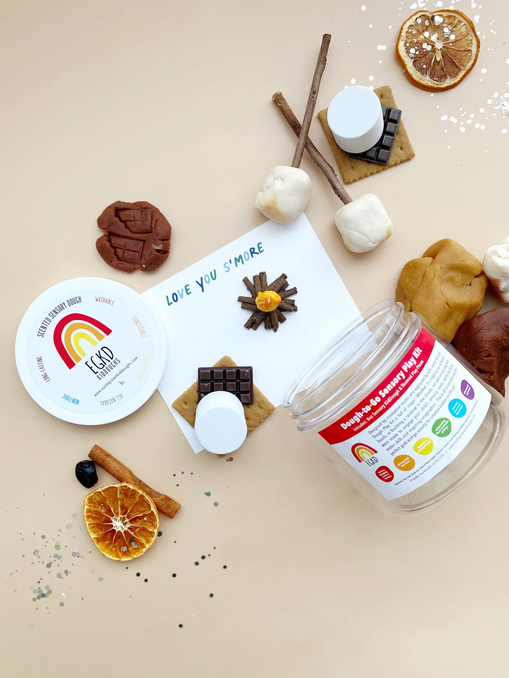 S'mores Play Dough-To-Go Kit