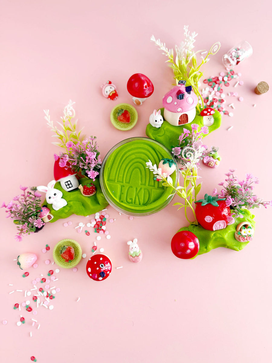 カントリードールキット グリーンミント バニー Bunny Berry Village KidDough Play Kit