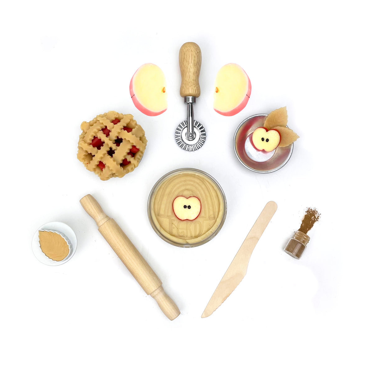 Felt Apple Pie Making Toy Kit