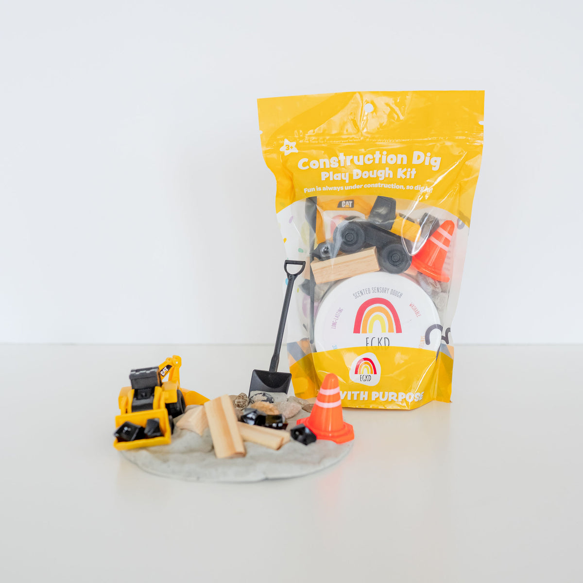 Construction KidDough Play Kit
