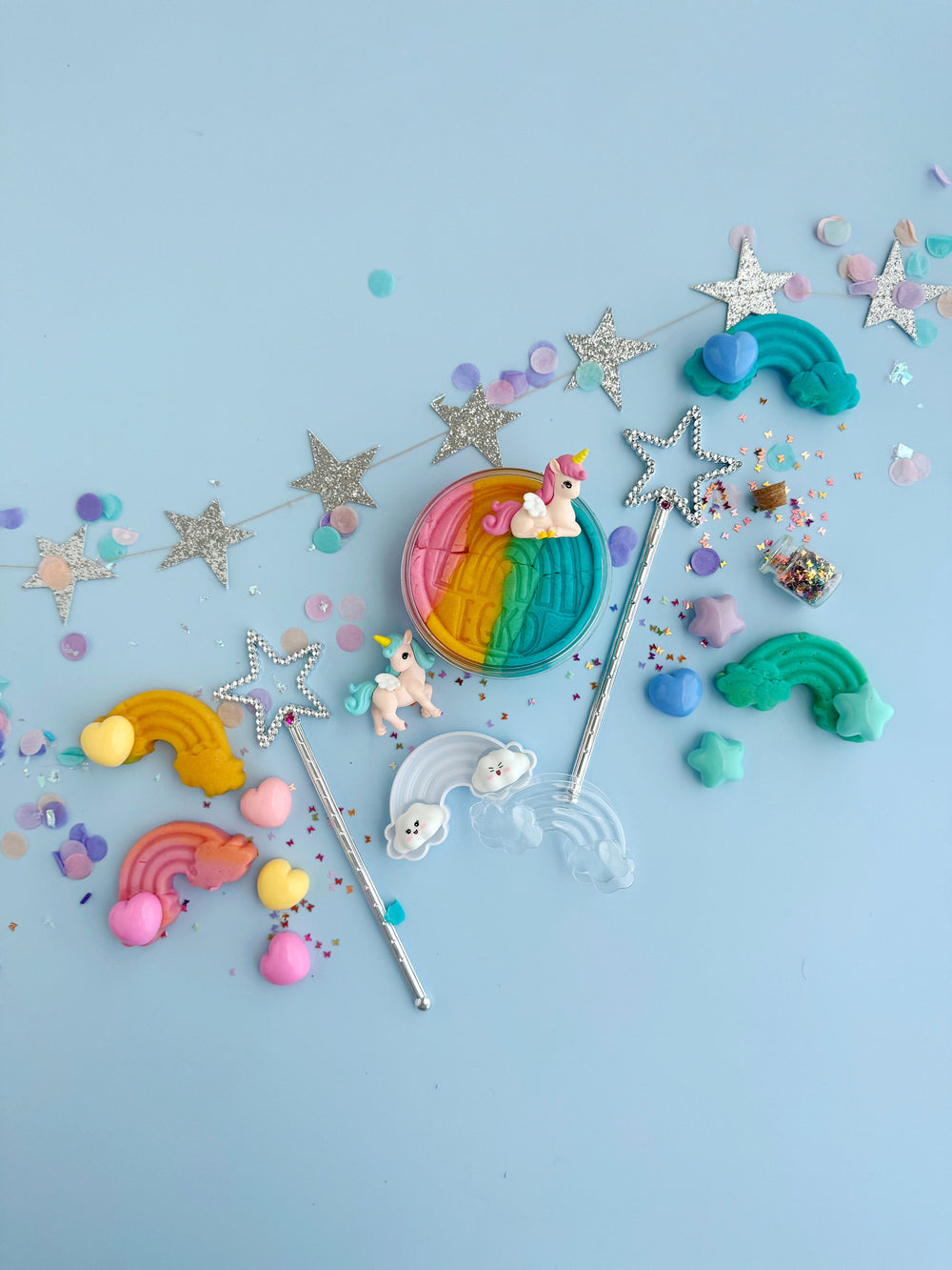 Unicorn (Rainbow Sherbet) KidDough Play Kit