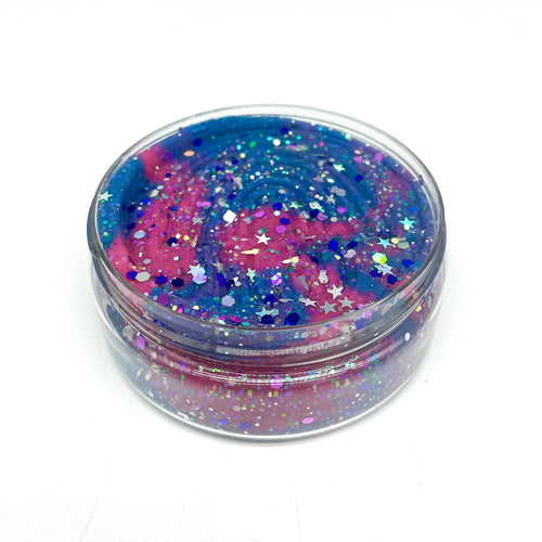Galaxy Glitter Swirl (Crunch Berry) Half Pound Sensory Dough